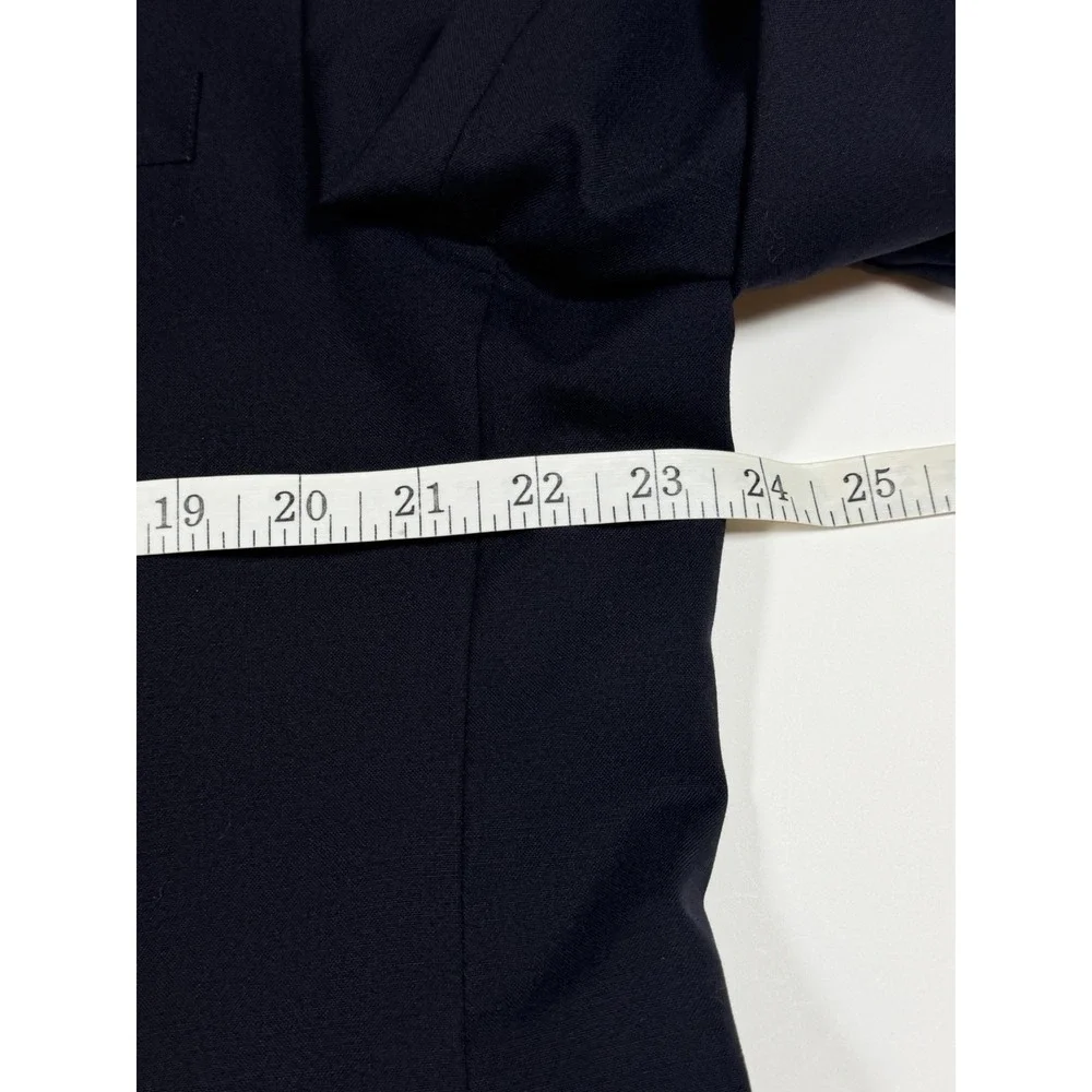 Jos A Bank Men Size 46R Navy Classic Wool Blazer Sport Coat Jacket Metal Buttons